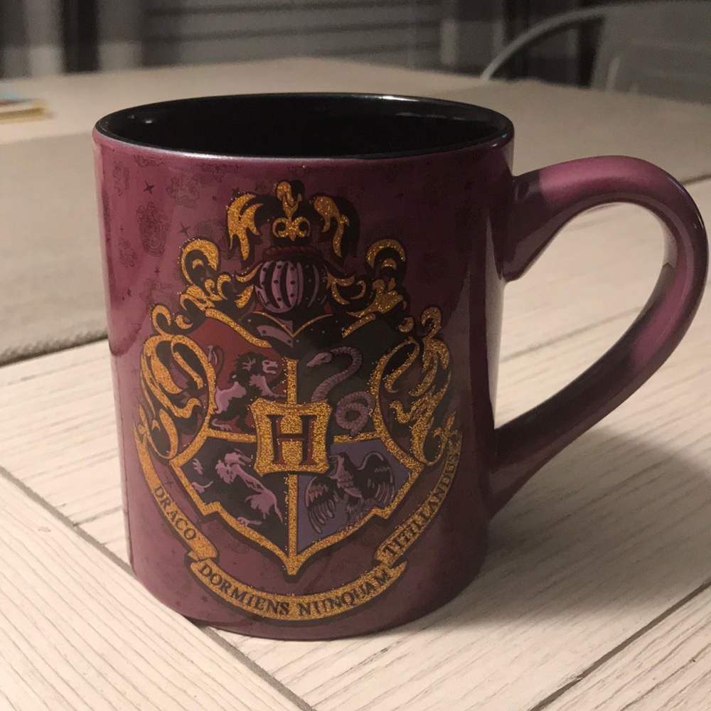 Harry Potter Mug purple sparkly glittery